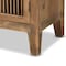 Baxton Studio Clement Oak Finished 2-Door Wood Spindle Accent Storage Cabinet 162-10556 - alternate 2
